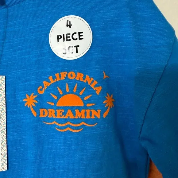 100% Cotton Shorts T-Shirt Sets Boys 2 Yrs 24 months 4 Piece Interchangeable Set - Picture 3 of 8